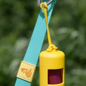 Aria Sun-Kissed Yellow Waste Bag Dispenser - Vibrant Dog Leash-Attachable Dog Poop Bag Holder