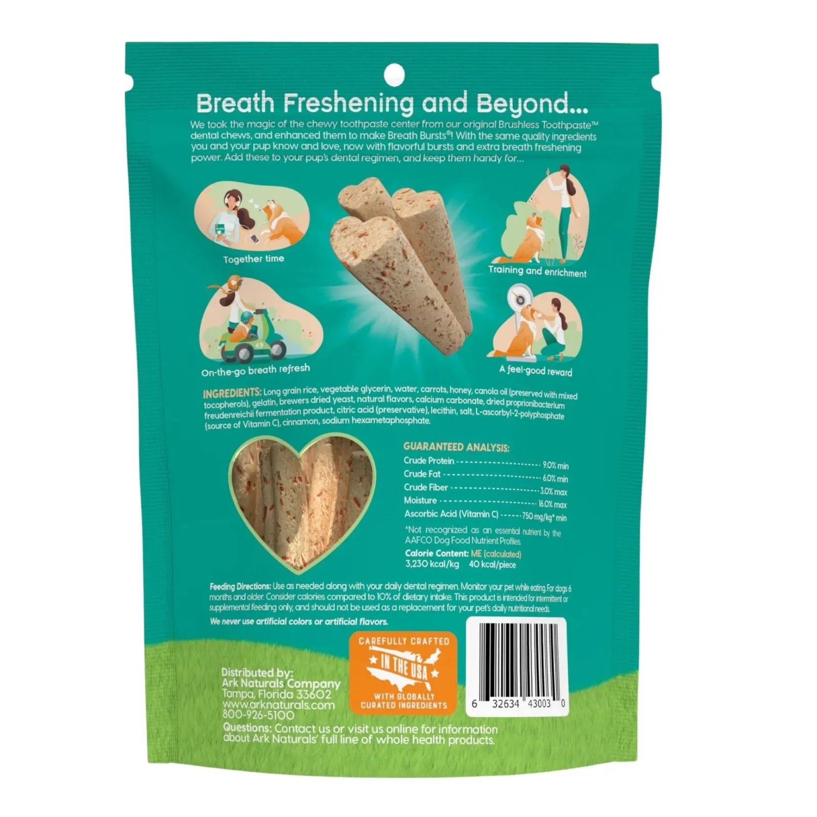 Ark Naturals Dog Breath Bursts Cinnamon Sticks, 10 oz - Image 2