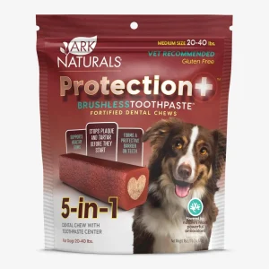 Ark Naturals Protection+ Toothpaste 5-in-1, 1 lb, 2 oz Bag Medium Dog Chews
