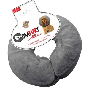 Arlee Pet Products Poly Filled Adjustable E-Dog Collar Charcoal Medium