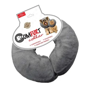 Arlee Pet Products Poly Filled Adjustable E-Dog Collar Charcoal Small
