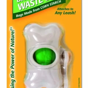 Arm & Hammer Bone Dispenser & Disposable Corn Starch Waste Bags White, Green, 30 ct