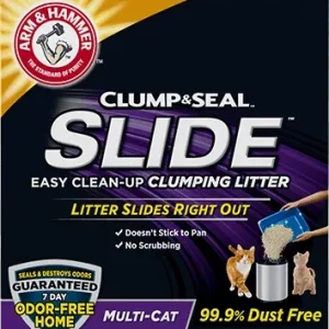Arm & Hammer SLIDE Easy Clean-Up Clumping Litter, Multi-Cat (14lb)