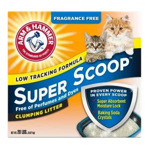 Arm & Hammer Super Scoop Clumping Litter, Fragrance Free