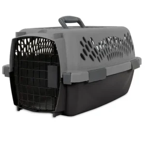 Aspen Porter Traditional Dog Kennel Hard-Sided Light Gray 19 in