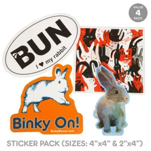 Assorted STICKERS - 4 PACK