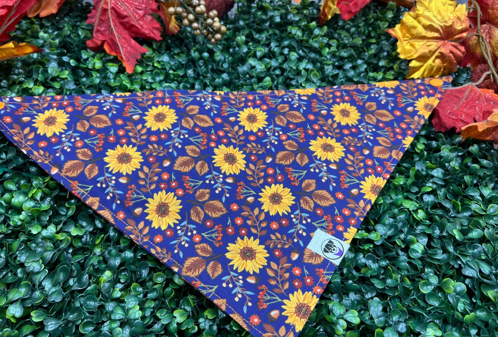 Autumn Sunflowers Bandana - Image 2