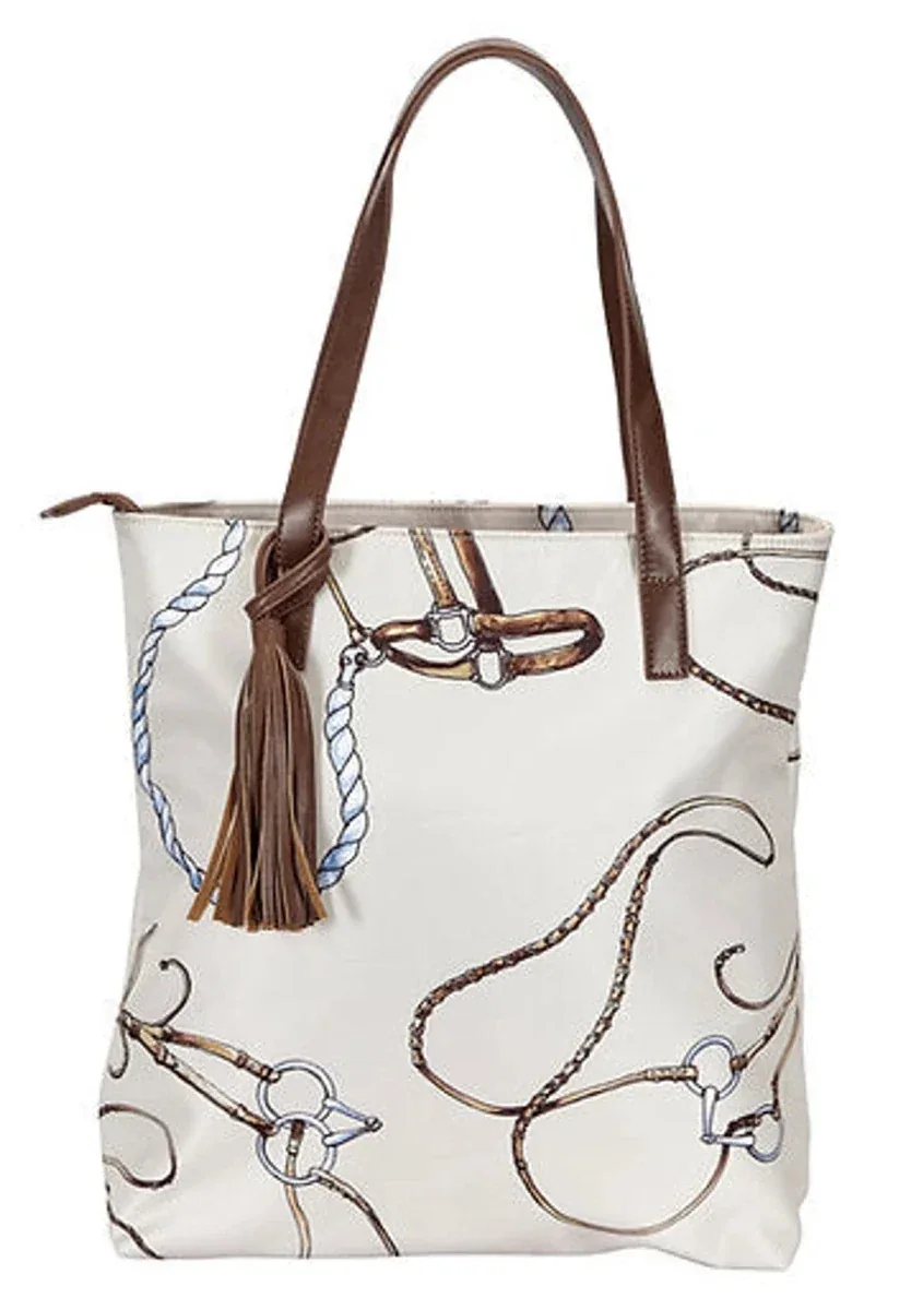 AWST Int'l "Lila" Bridles 'n Things Tote Bag with Tassel - Image 2