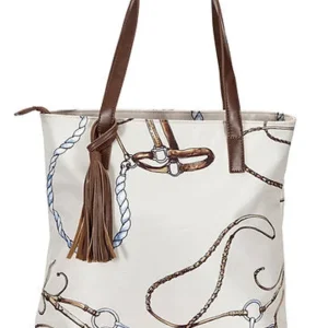AWST Int'l "Lila" Bridles 'n Things Tote Bag with Tassel