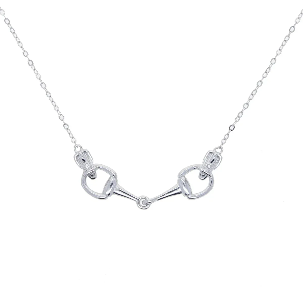 AWST Int'l Sterling Silver Snaffle Bit Necklace