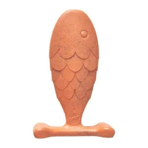 Bam-Bone Fish Salmon Dog Toy Salmon, 5.5 in
