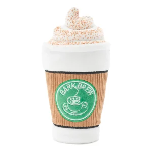 BARK Cup of Bark Roast Coffee Cup Plush Dog Toy