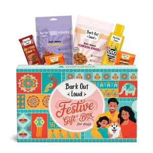 Bark Out Loud Festive Gift Box for Dogs