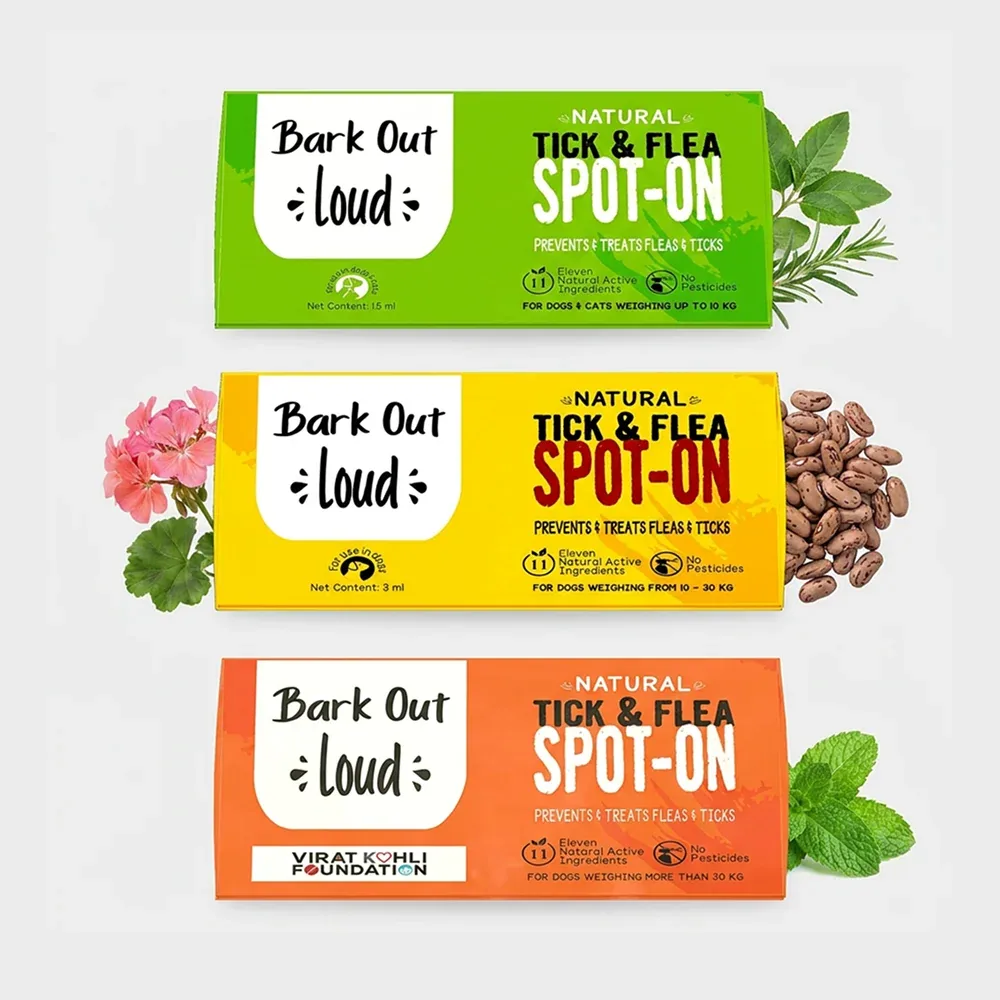Bark Out Loud Natural Tick & Fleas Spot On Solution for Dogs and Cats - Image 2