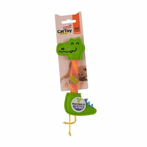 Barkbutler x Fofos Crocodile Flick Tube Catnip Toy for Cats