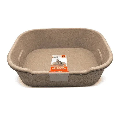 Barkbutler x Fofos Disposable Litter Box for Cats (Beige)