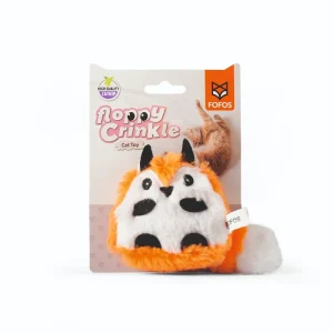 Barkbutler x Fofos Floppy Crinkle Fox Catnip Toy for Cats