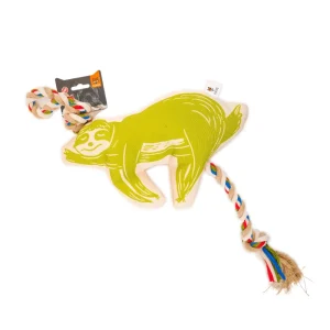 Barkbutler x Fofos Flossy Rope Toy With Sloth for Dogs
