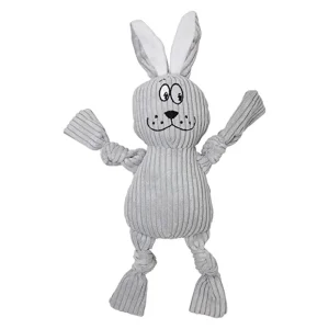 Barkbutler x Fofos Fluffy Rabbit Toy for Dogs (Grey)