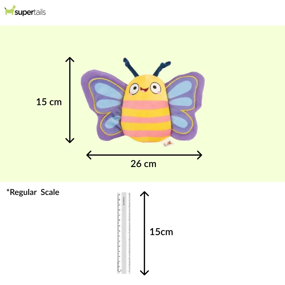 Barkbutler x Fofos Garden Butterfly Plush Toy for Dogs - Image 2