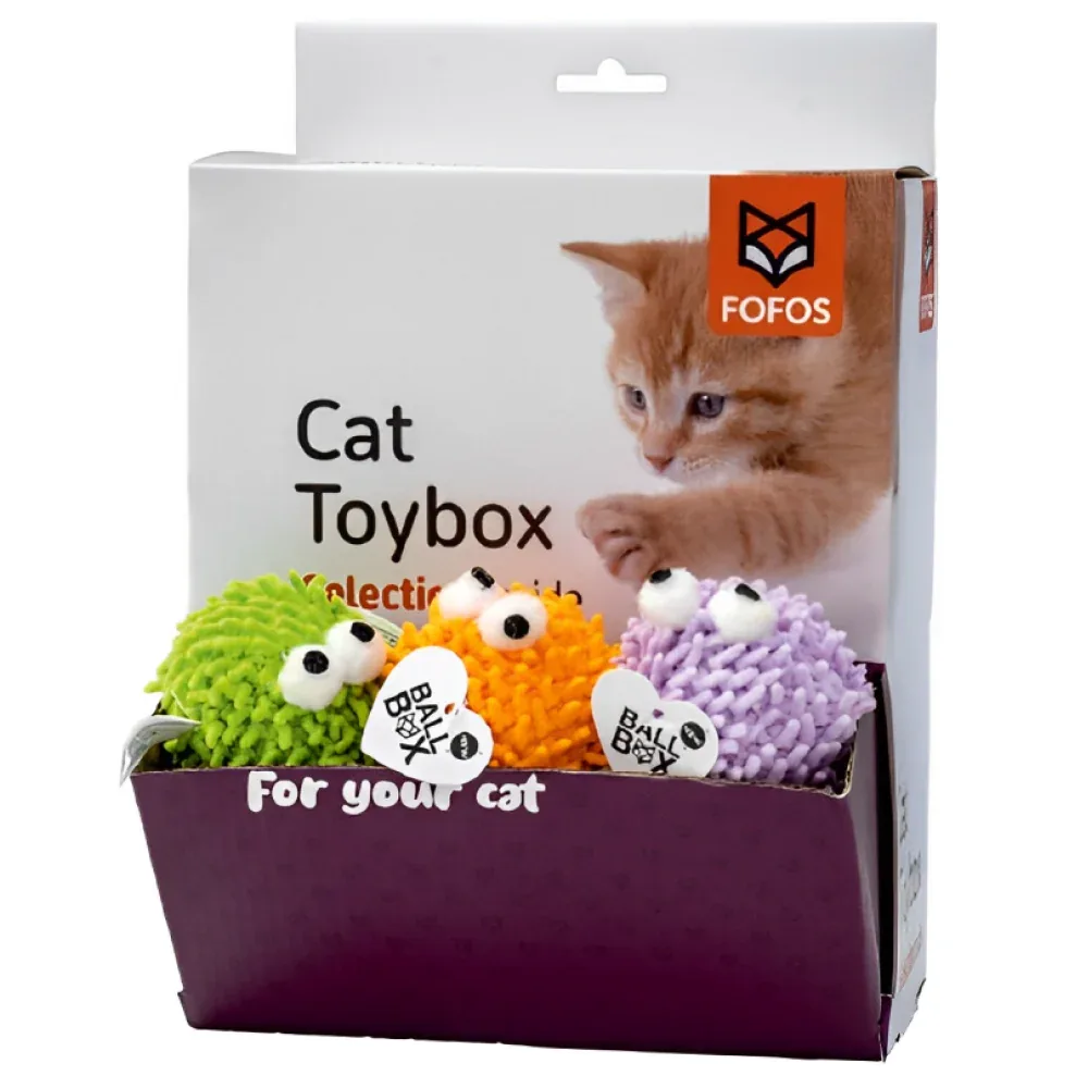 Barkbutler x Fofos Geek Ball Chew Toy for Cats