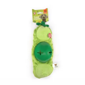 Barkbutler x Fofos Green Bean Treat Toy for Dogs (Green)