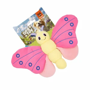 Barkbutler x Fofos Jumbo Butterfly Plush Toy for Dogs (Pink)