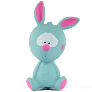 Barkbutler x Fofos Latex Bi Rabbit Toy for Dogs | For Medium Chewers (Blue)