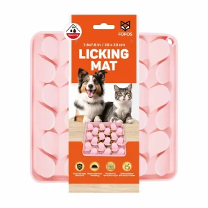 Barkbutler x Fofos Licking Mat for Dogs and Cat (Pink)