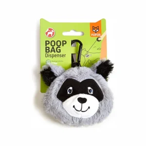 Barkbutler x Fofos Plush Racoon Poop Bags for Dogs and Cats