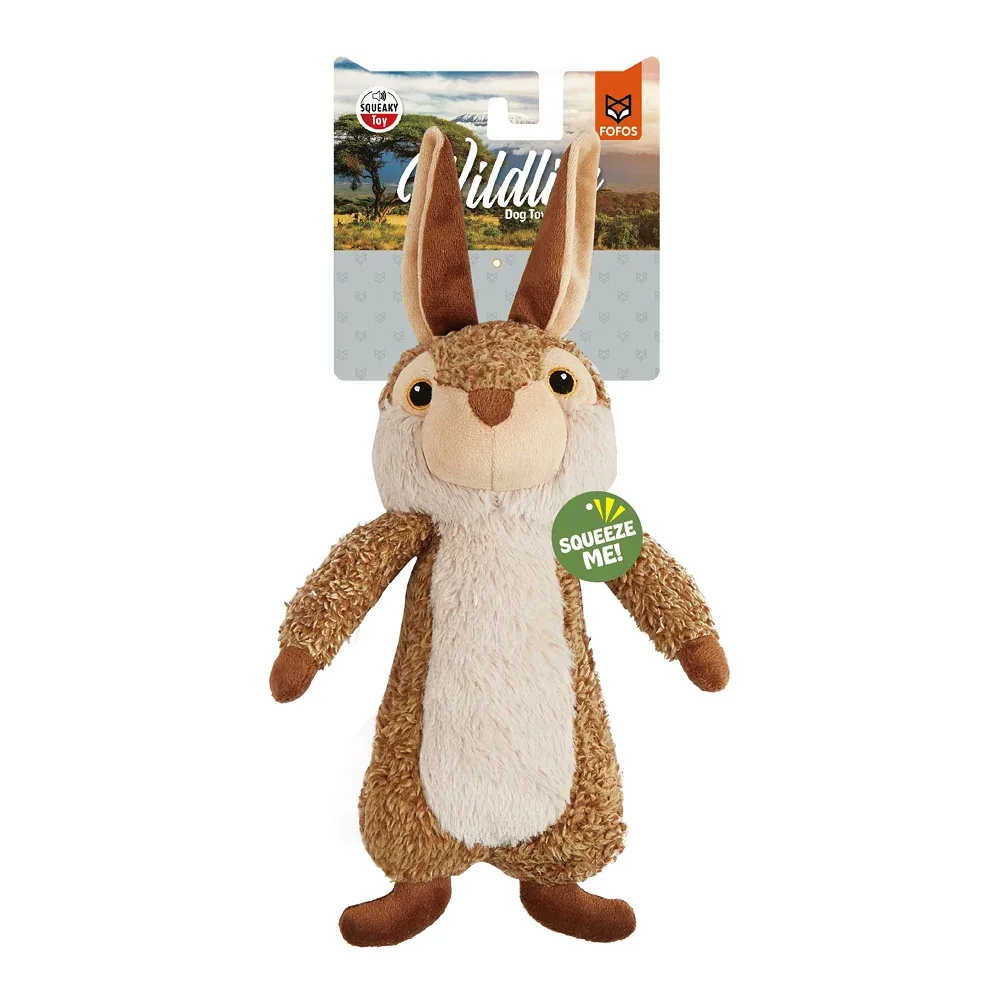 Barkbutler x Fofos Wildlife Rabbit Plush Toy for Dogs