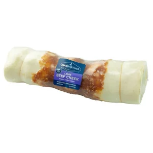 Barkworthies Beef Cheek Roll Wrapped with Chicken Dog Treat Large