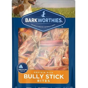 Barkworthies Bully Stick Bites Dog Treat 10 oz