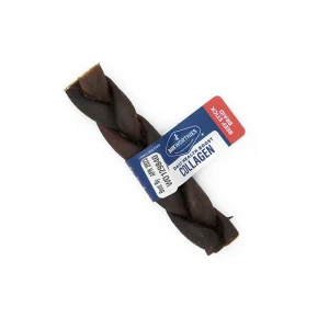 Barkworthies Collagen Beef Stick Braid Dog Treat 5 in, 50 ct