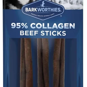 Barkworthies Collagen Stick Wrapped with Chicken Dog Treat 6 in, 20 ct