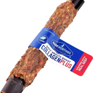 Barkworthies CollagenPlus Beef Stick Dog Treat 6 in, 50 ct
