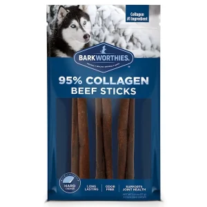 Barkworthies Dog Collagen Grain Freer Stick, 6 in, 3-Count
