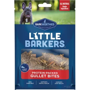 Barkworthies Little Barkers ProteinPacked Gullet Bites Dog Treat 5 oz
