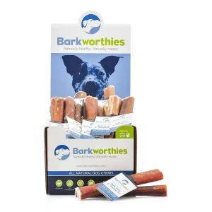 Barkworthies Naturally Scented Double Cut Bully Stick 6 in, 50 ct