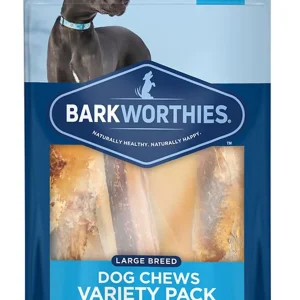 Barkworthies Rawhide Alternative Dog Treat Variety Bag 1 lb