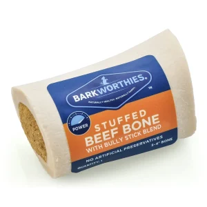 Barkworthies Shin Bone Stuffed With Bully Stick, 34 in, 15 ct