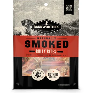 Barkworthies Smoked Bully Bites Dog Treat 6 oz