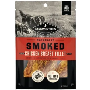 Barkworthies Smoked Chicken Breast Fillet Dog Treat Medium, 4 oz