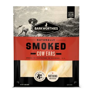 Barkworthies Smoked Cow Ear Dog Treat 5 ct
