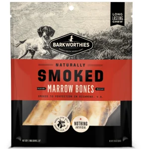 Barkworthies Smoked Marrow Bones Dog Treat 5-6In/2 ct