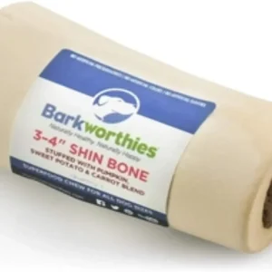 Barkworthies Stuffed Shin Bone Pumpkin, Sweet Potato, Carrot, 34 in, 15 ct