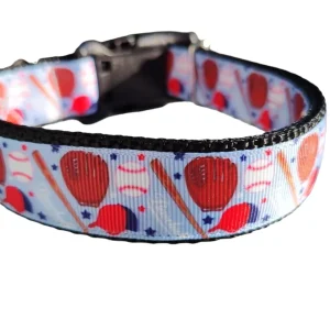 Baseball Nylon Dog Collar