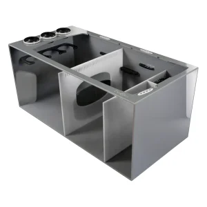 Bashsea SMS-3018 Smart Series Sump, 30 X 18 X 16 in. - White/Gray