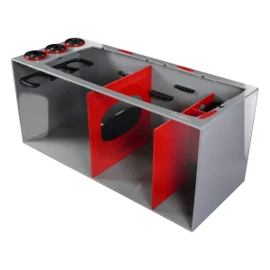 Bashsea SMS-3615 Smart Series Sump, 36 X 15 X 16 in. - Red/Gray