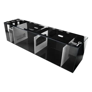 Bashsea SS-60 Signature Series Sump, 60 x 15 x 16 in. - White/Black
